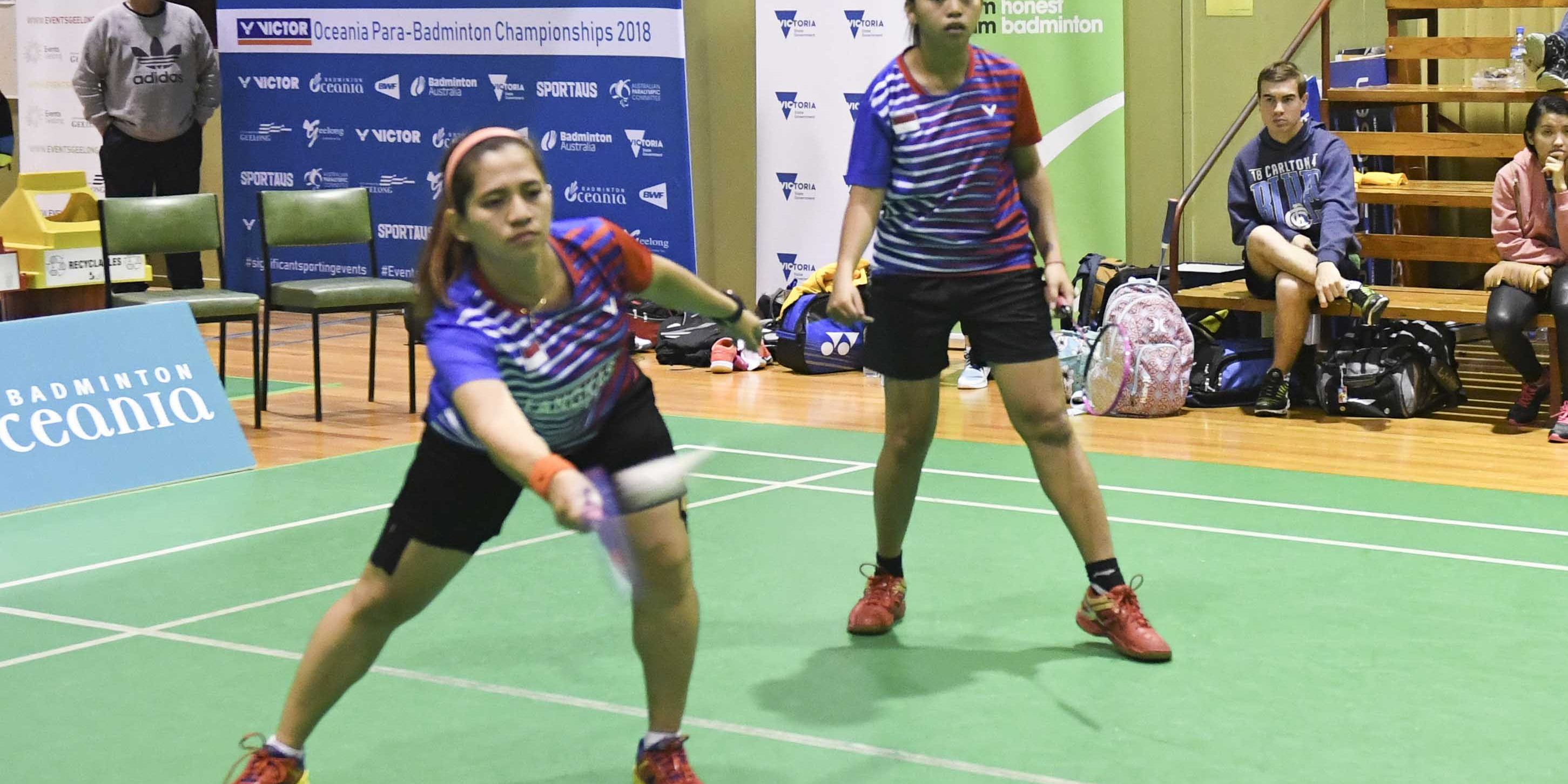 Threegame thrillers & exhilarating doubles action from the Australian ParaBadminton