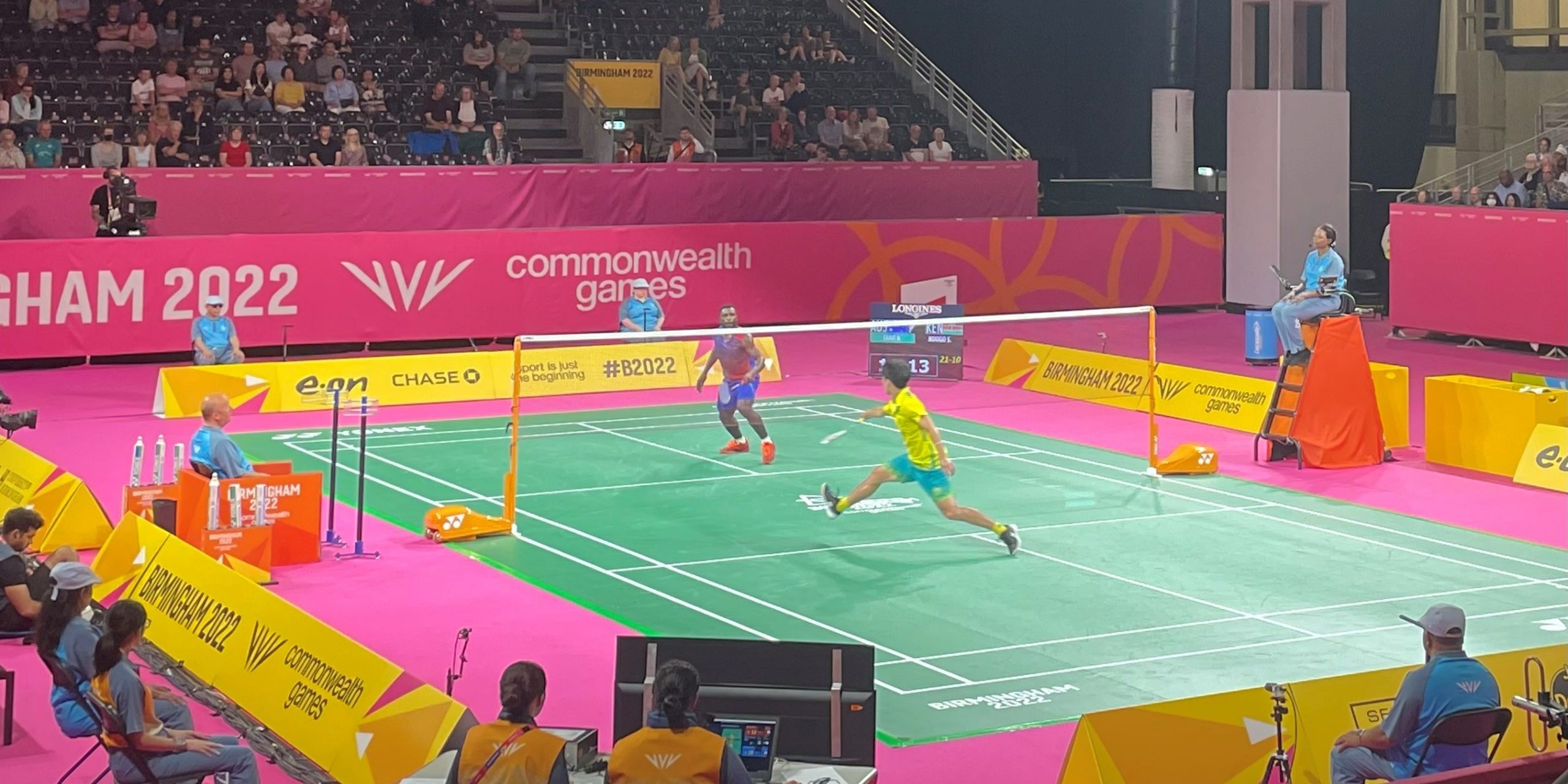 badminton live match commonwealth games