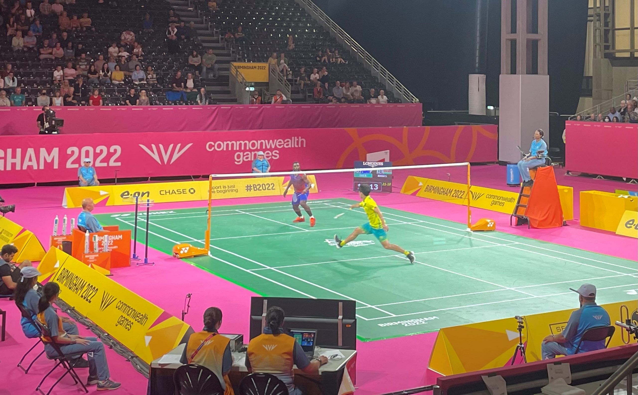 live badminton commonwealth games 2022