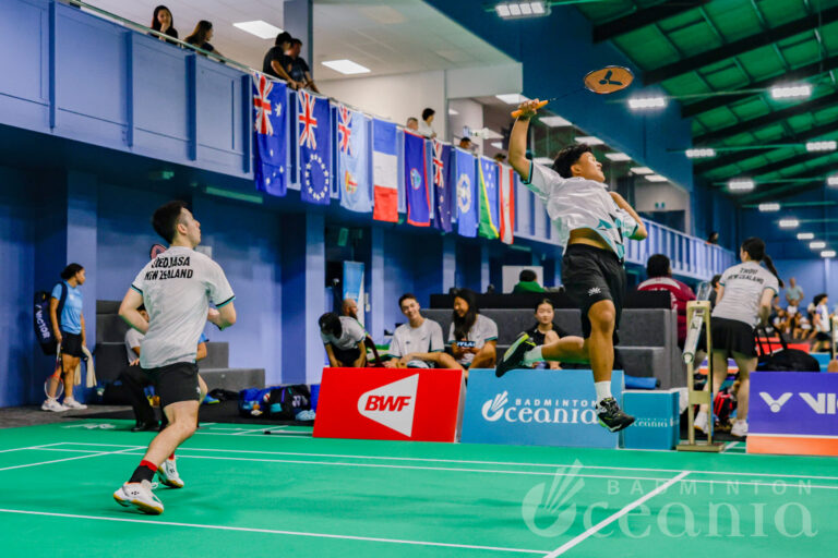 New Zealand men's doubles play in mixed team championships
