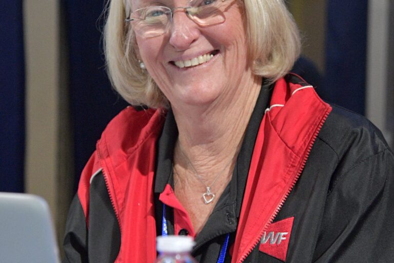 Jane smiles at camera