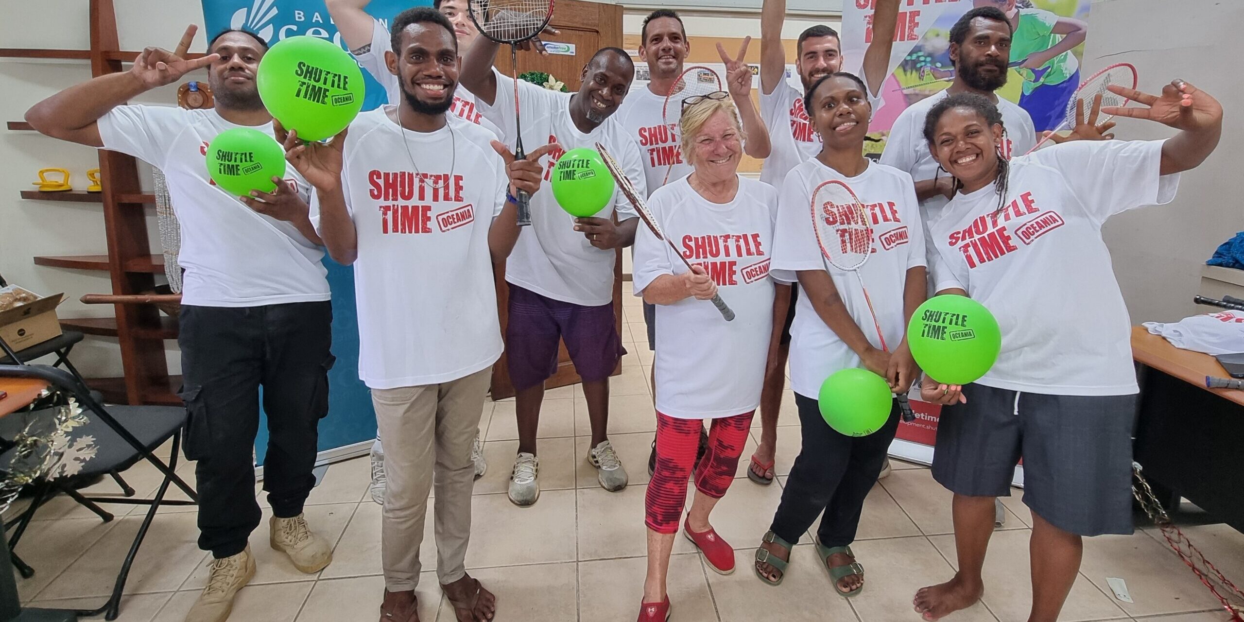 Shuttle Time Course participants pose for photo