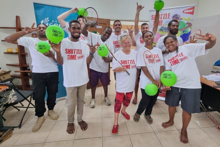 Shuttle Time Course participants pose for photo