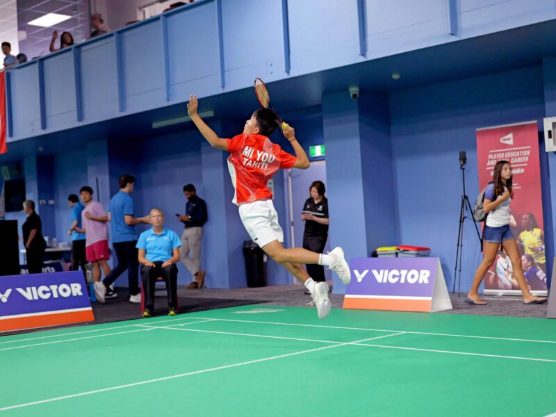 Mike playing at VICTOR Oceania Championships