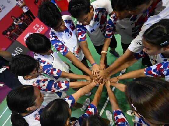 b_20241002_0916_WorldJuniorMixedTeamChampionships2024_BPMC1121 Northern Marianas Prepares for Badminton Game