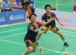 Akira Koga in mens doubles finals