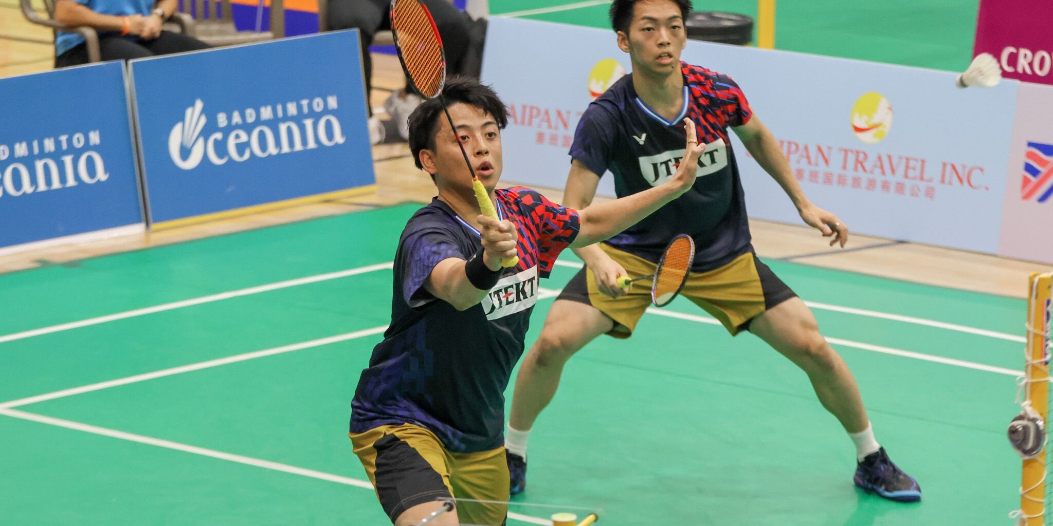KogaKawashimaMD Akira Koga in mens doubles finals