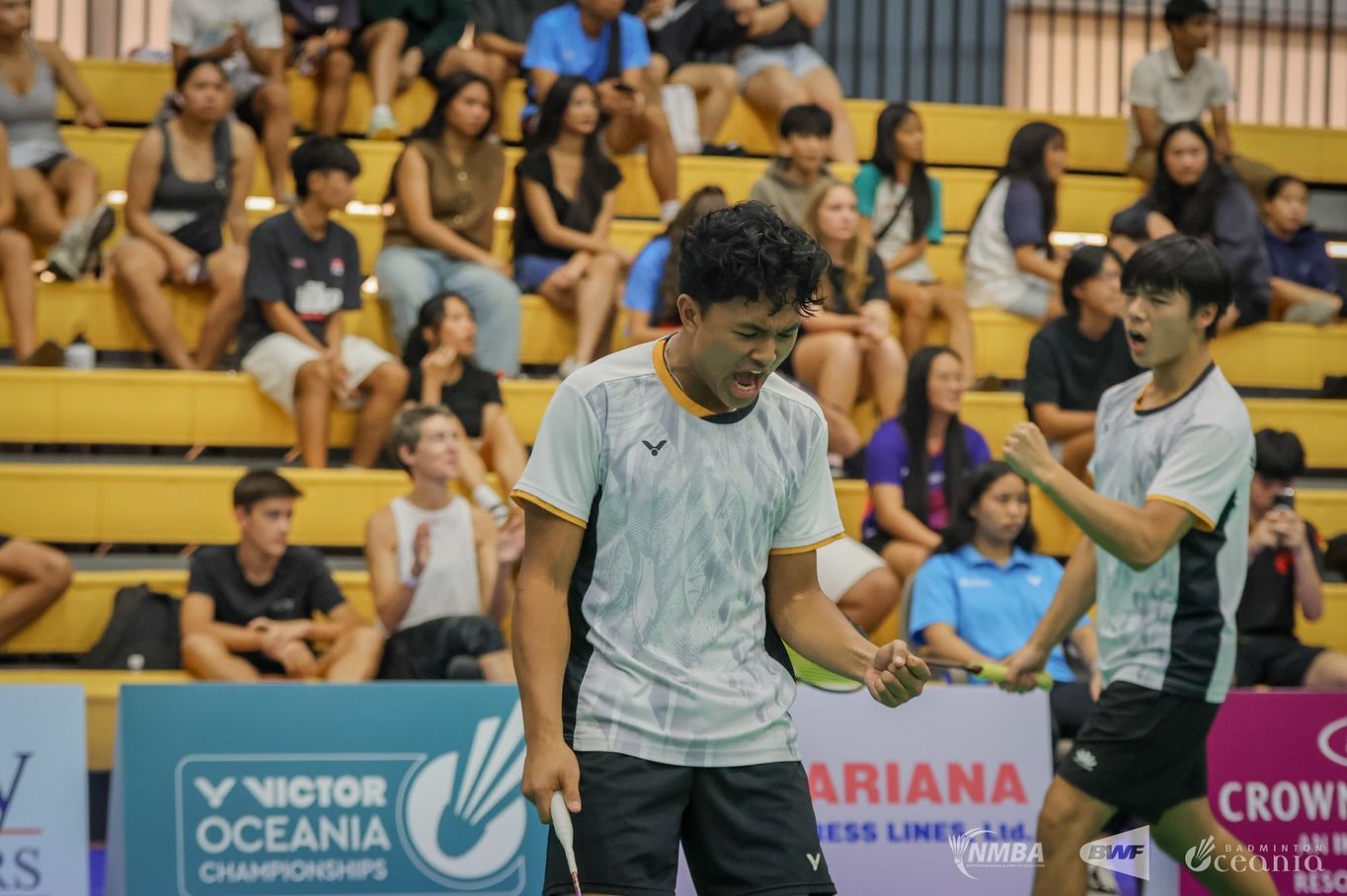 Raphaellezhi2 badminton player celebrates becoming winner