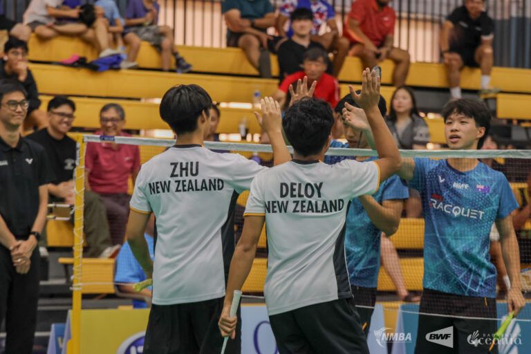 champions high five opponents