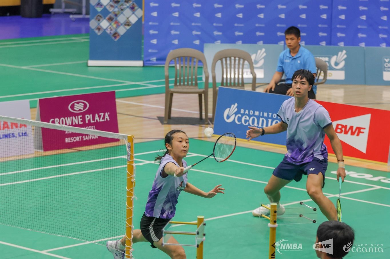 victoriajayden mixed doubles pair playing badminton