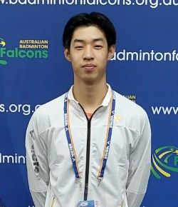 Landon at medal ceremony