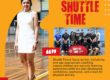 graphic introduces Parisa with title "Humans of Shuttle Time"